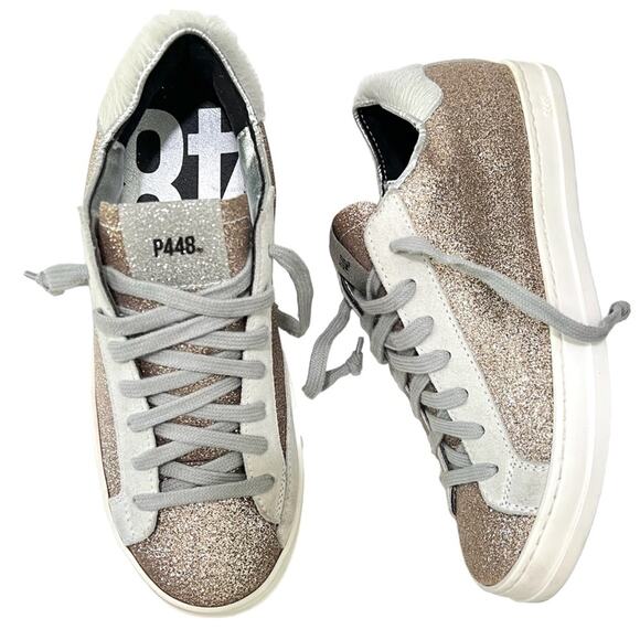NEW P448 John Sneaker in Glitter Yeti - Picture 1 of 10